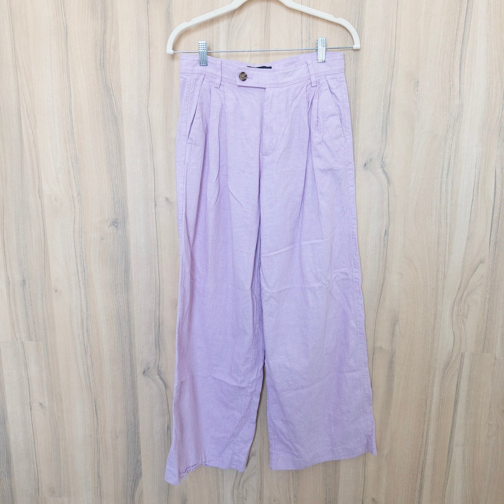 Banana Republic Wide Leg Pants in Light Lavender